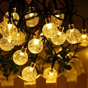 Solar betriebener Bubble Ball LED-Schnur Licht, wasserdicht, Outdoor-Garten, Korridor, Terrassedekoration, 20LED, 30LED, 50LED, 1PC 10 Hauptverkaufsdekoration von Garten verzaubert - №7