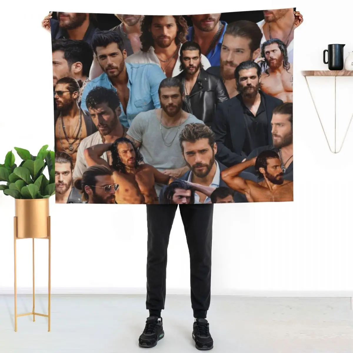 Can Yaman photo collage Throw Blanket Decorative Throw Weighted Baby Picnic Large Bed linens Blankets