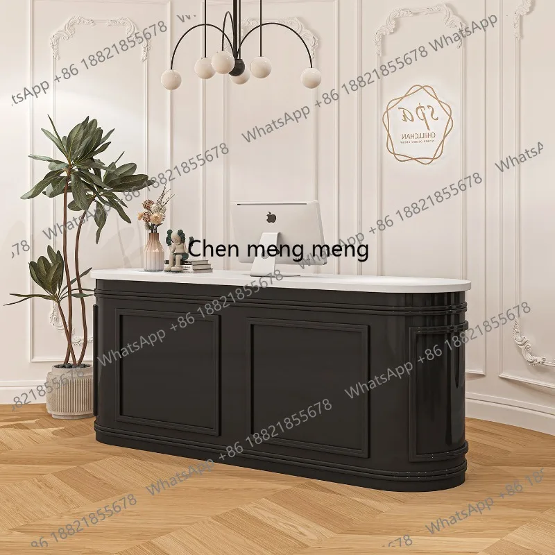 

Beauty Hotel Reception Desks Modern Small Bar European Display Reception Desks Simple Design Mostrador Commercial Furniture