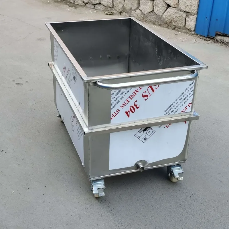 Customizable 304 Stainless Steel Water Storage Tank Rectangular Large Capacity Extra Thick Mobile