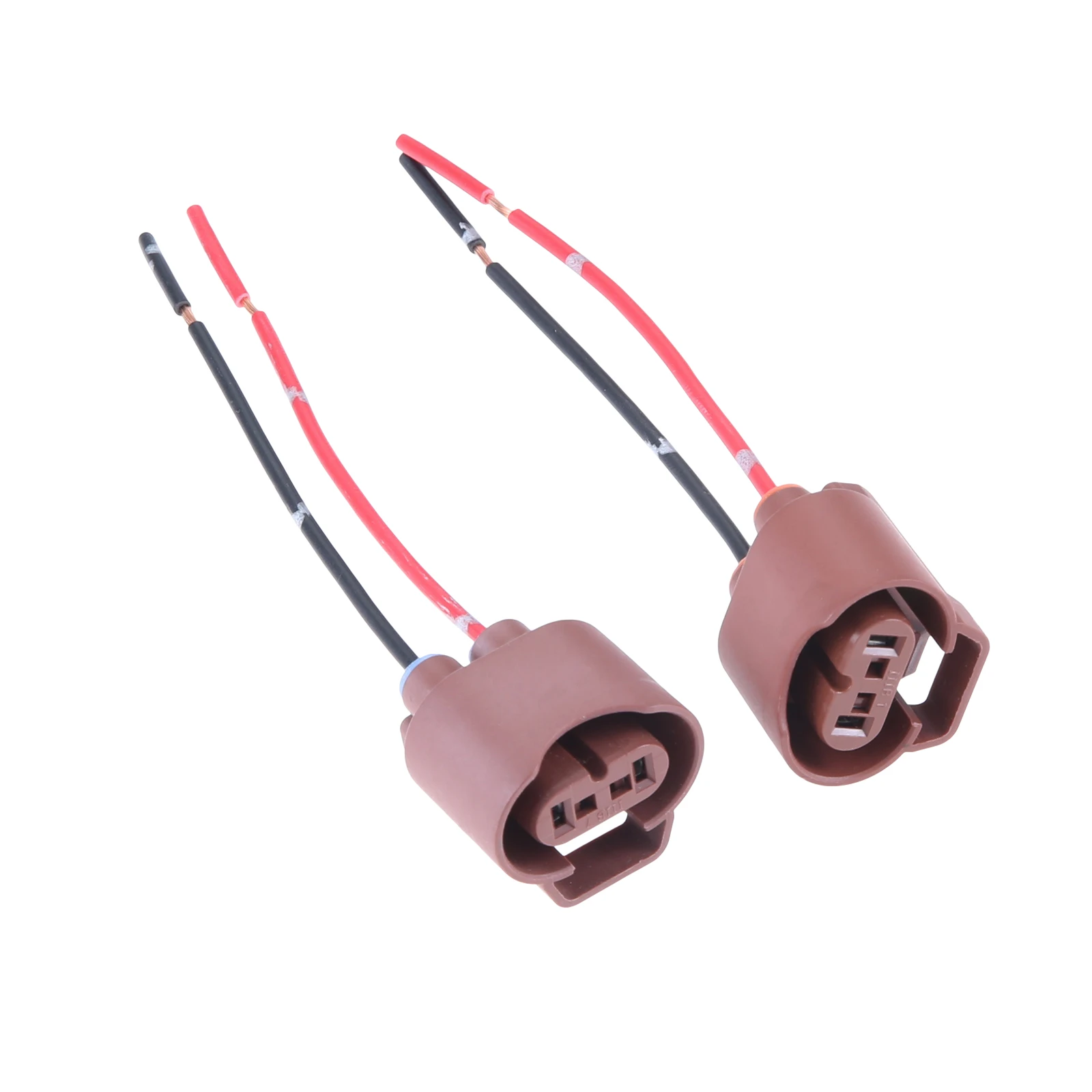 2Pcs 9006/HB4 Car Socket Adapter Base Female Plug Connector Extension Wiring Harness ABS+Wire Car Light Accessories  Replacement