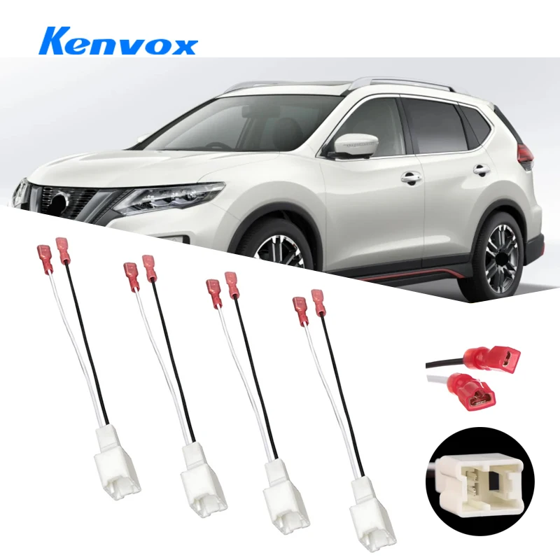 Car Tweeter Dash Front Speaker Wire Harness Adapter Cable Connector Wiring Cable For Nissan Renault Series Speaker