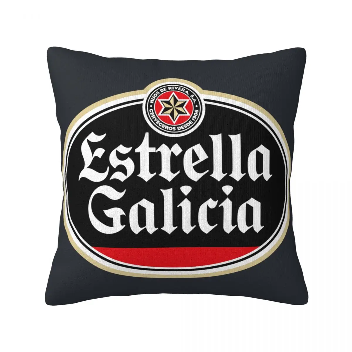 

Квадратная подушка Estrella Galicia Beer в Испании, декоративная комфортная Декоративная Подушка для домашнего дивана