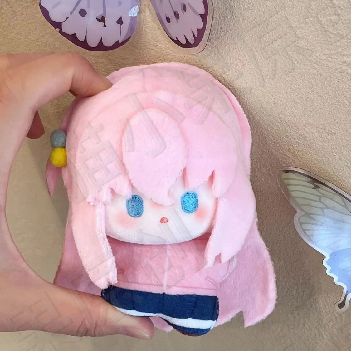 

Bocchi The Rock! Gotoh Hitori 10cm Print Mini Plush Doll Starfish Body Pendant Keychain Toy Game Figures Christmas Gifts