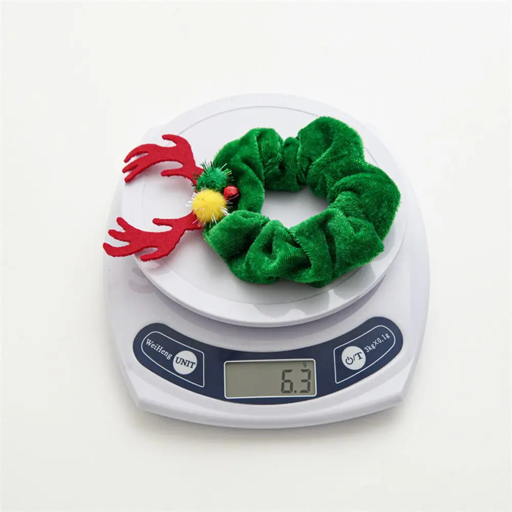 축제 헤어 액세서리 할로윈 크리스마스 사슴뿔 박쥐 플란넬 스크런치 포니테일 홀더 탄성 헤어 밴드 여성 헤어 로프