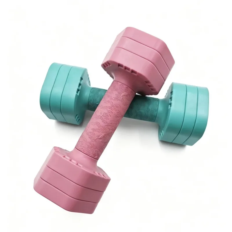 Adjustable Training Dumbbells Silicone Coating Metal Inner Core Sturdy Build For Home Fitness Weight Training Best Choice