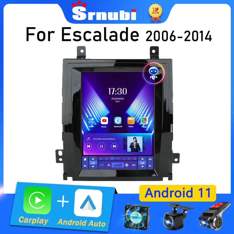 Srnubi for Cadillac Escalade GMT900 3 2006 - 2014 SLS 2007 - 2012 Android 11 Car Radio Multimedia Player Carplay 9.7