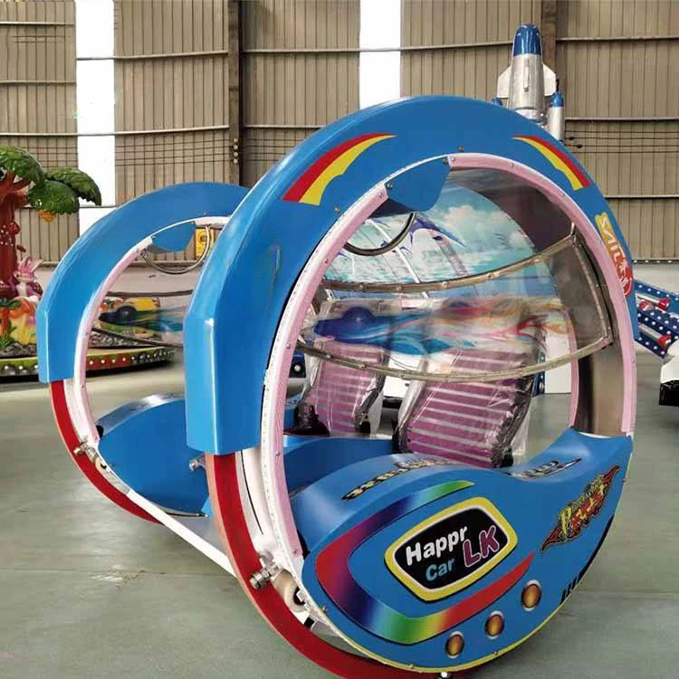 Kids Adult Shopping Mall rotante Happy Rolling Swing Car Amusement Park Battery Balance Swing 360 Rolling Car