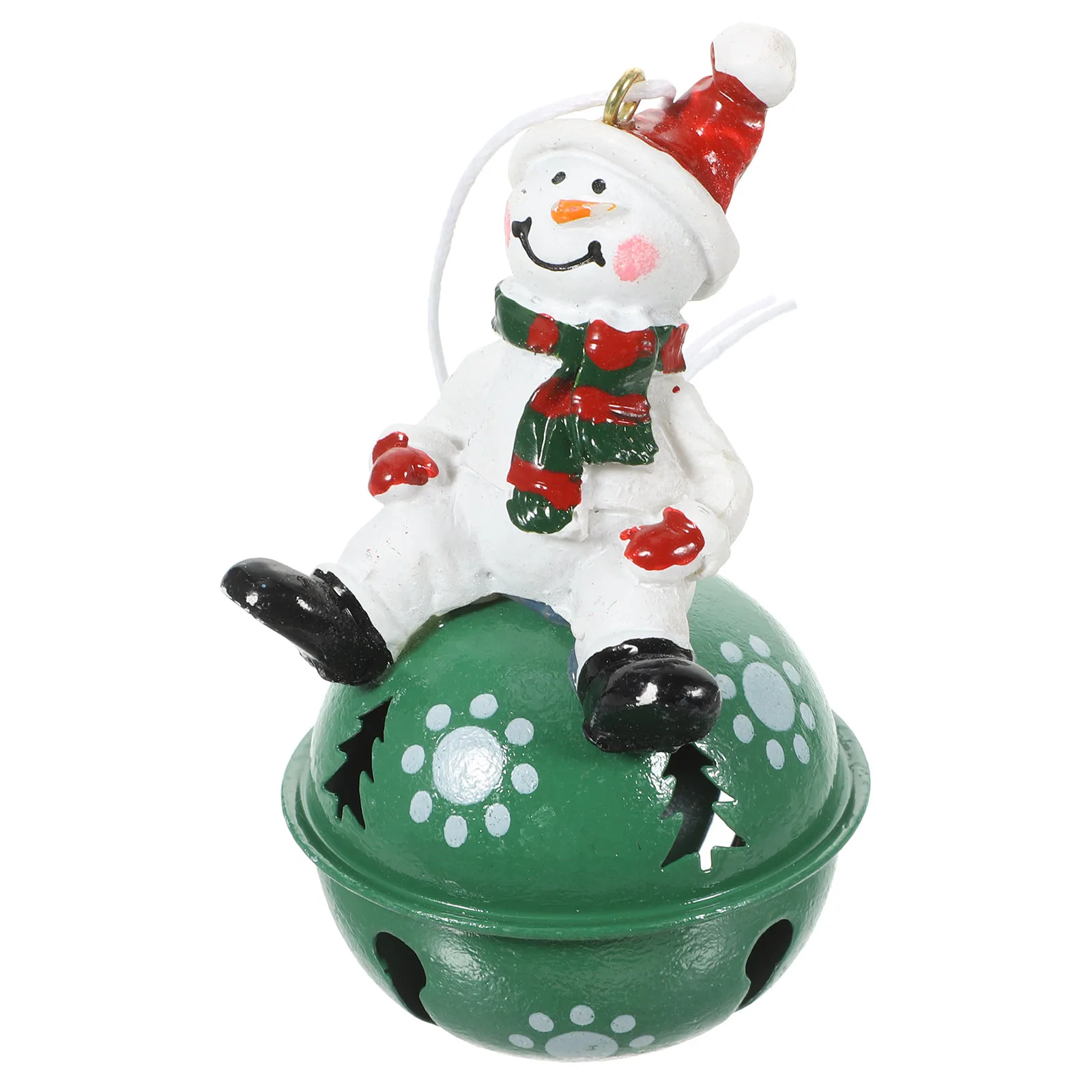 

Christmas Tree Hanging Decorations Resin Metal Santa Claus Bell Ornaments For Xmas Home Holiday Party Decor