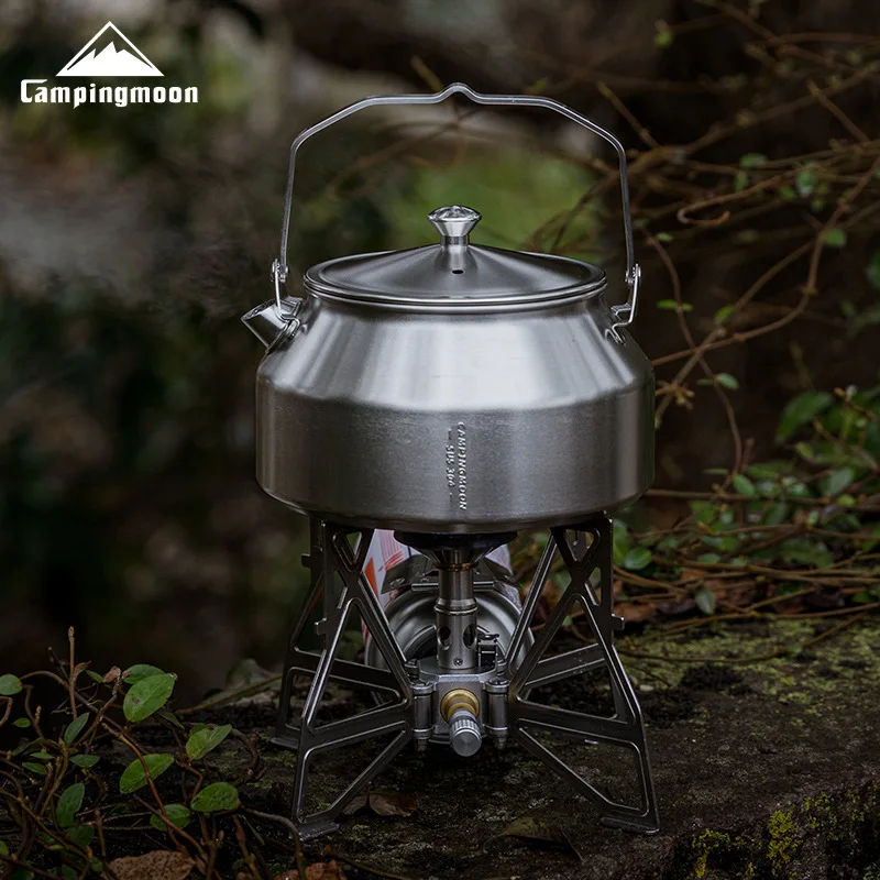 Kleiner Campingmoon SW-1 Edelstahl-Kochkessel, Tee, Kaffeekanne, 600 ml – Detail 5