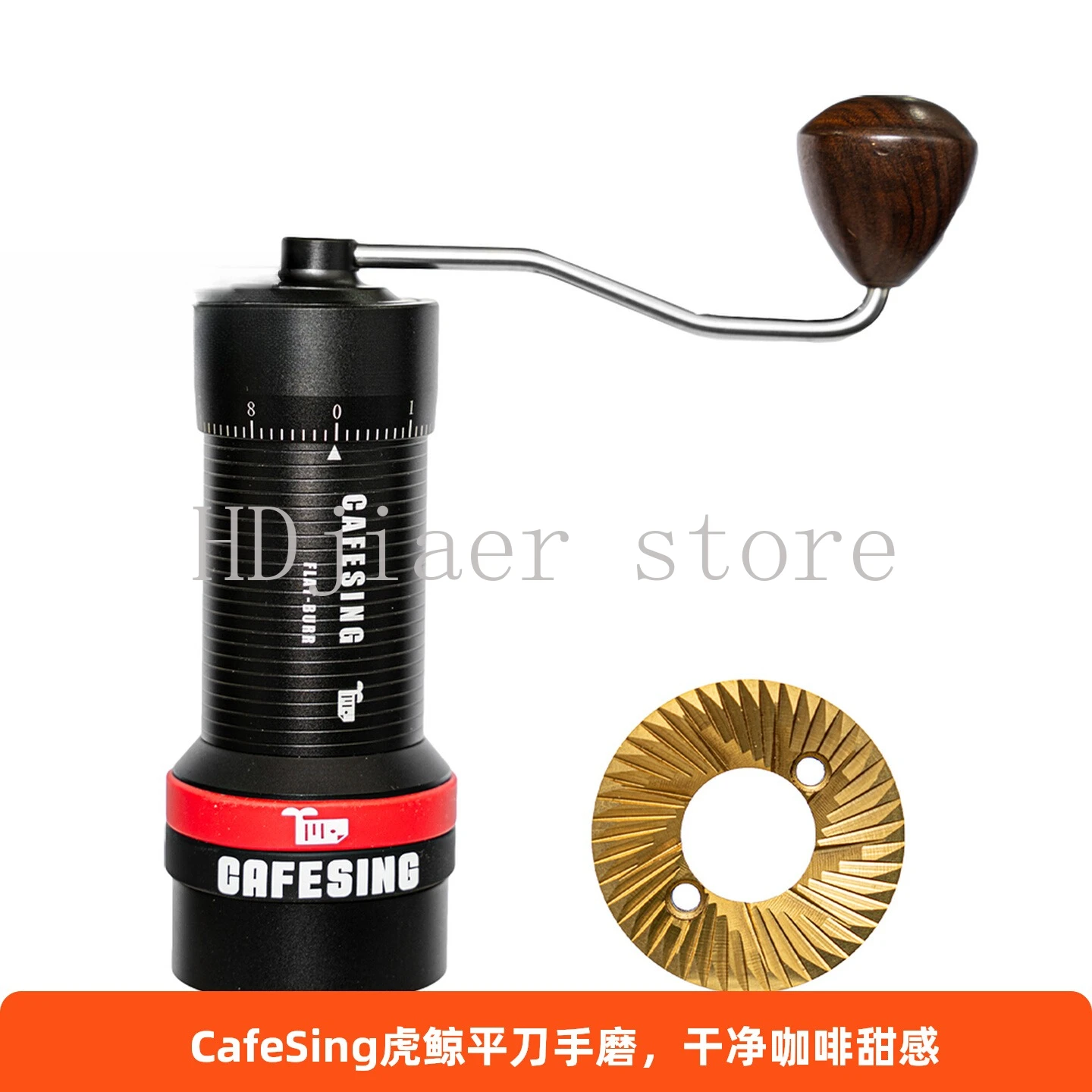 مطحنة قهوة CafeSing Orca، لدغ معدني مسطح بالكامل، ممتازة للصب والإسبريسو