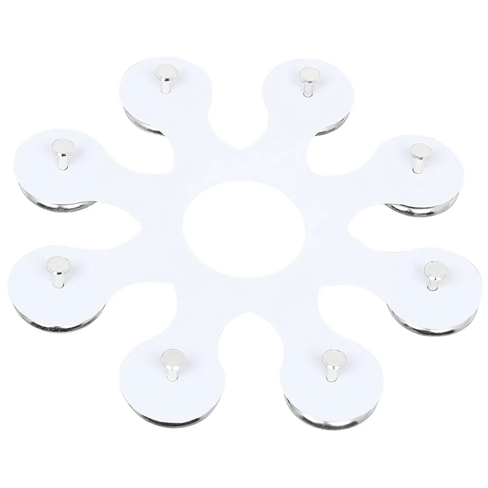 8 طبول حلقة ارتداء مقاومة الدف مرحبا قبعة الفولاذ المقاوم للصدأ الصنج مرحبا قبعة جرس قرع أجزاء الأدوات