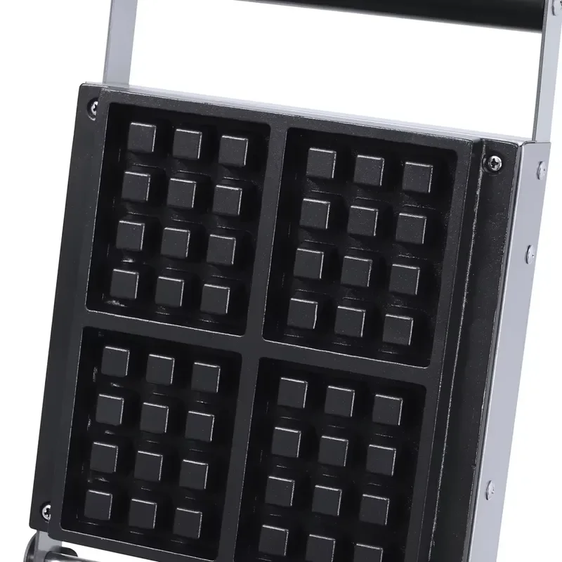 Commercial Waffle Maker Machine Electric Belgian Waffle Iron Baker for Restaurant Hotel Kitchen Use Non Stick Plate Easy