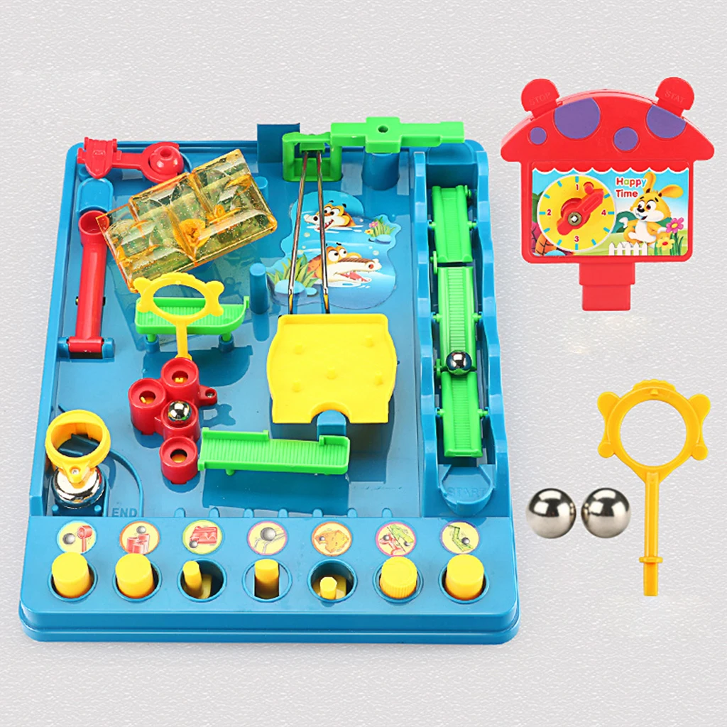 Leading Maze Puzzle Interactive Maze Beads Maze Board Game Educational Puzzle Table Games Fun Maze Toys Tabletop Game