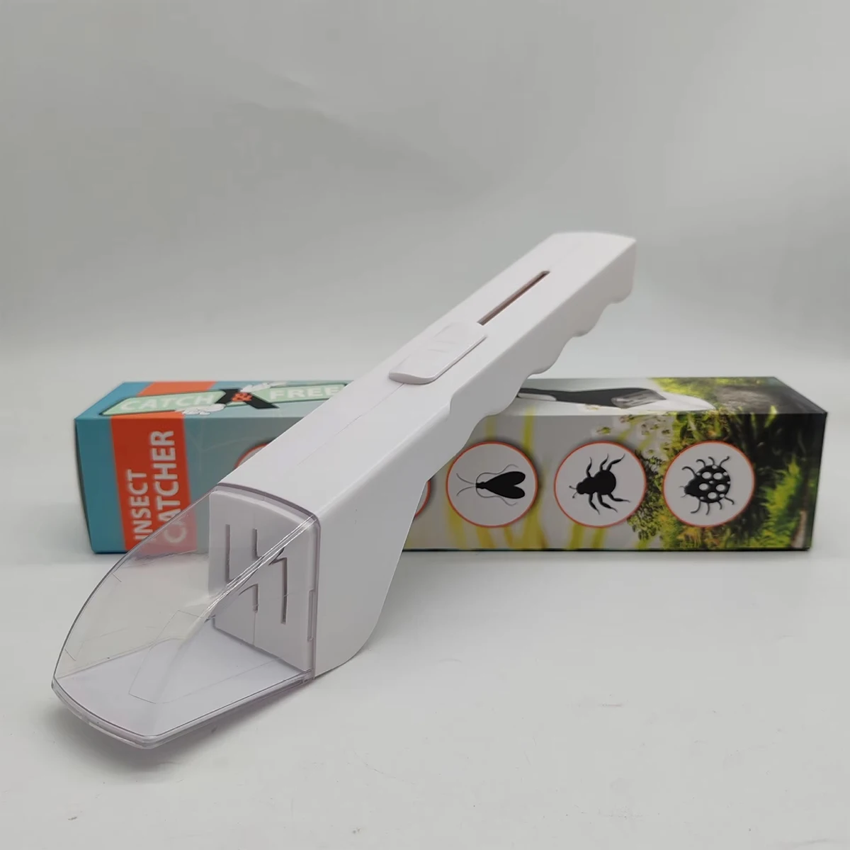 1pc Portable Handheld Bug Catcher with Release Device,No Battery Needed Insect Trap Tool for , Safe Pest Control for Home Garden