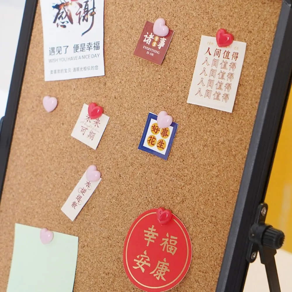 

Magnetic Cork Message Board Hanging/Free Standing Rotate Stand Notice Pin Board Set Metal Frame Decorative