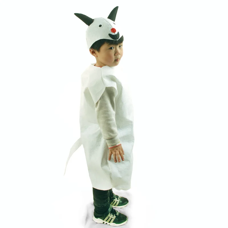 Cartoon Animals Cosplay Costume para Crianças, Halloween Mascote, Funny Zoo, Desempenho escolar