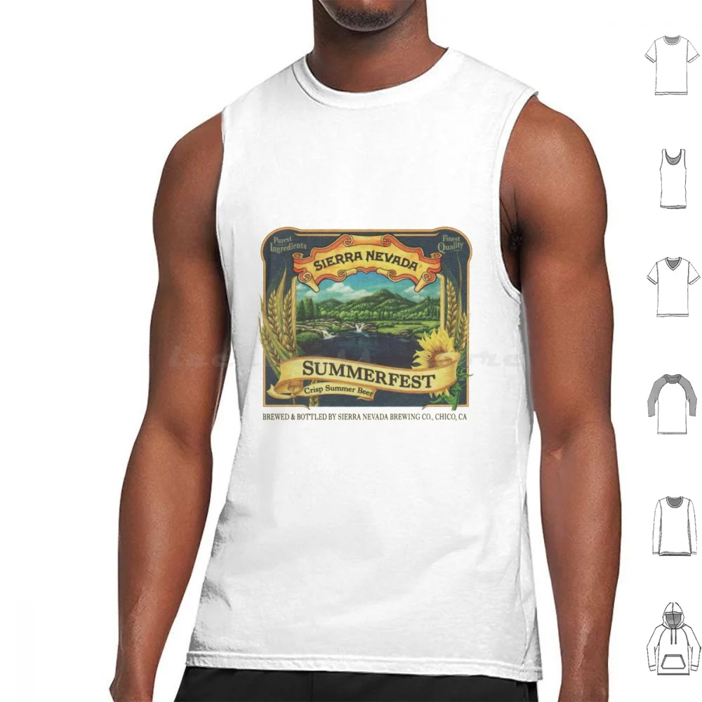 Sierra Nevada Summerfest Tank Tops Print Cotton Sierra Nevada Pale Ale Summerfest