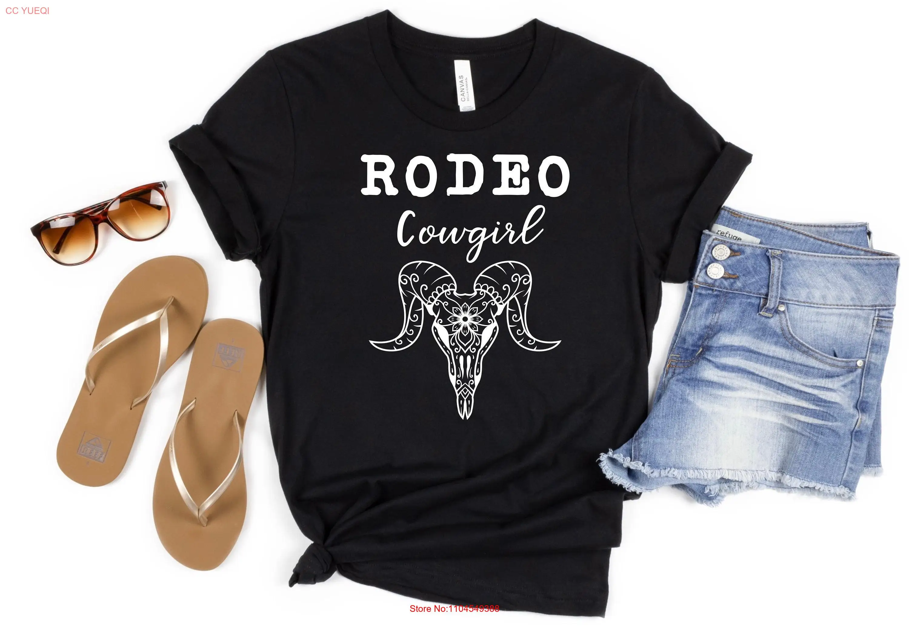 

Женская футболка Rodeo Cowgirl, милая семейная ночная поездка для мамы, забавная с длинными или короткими рукавами