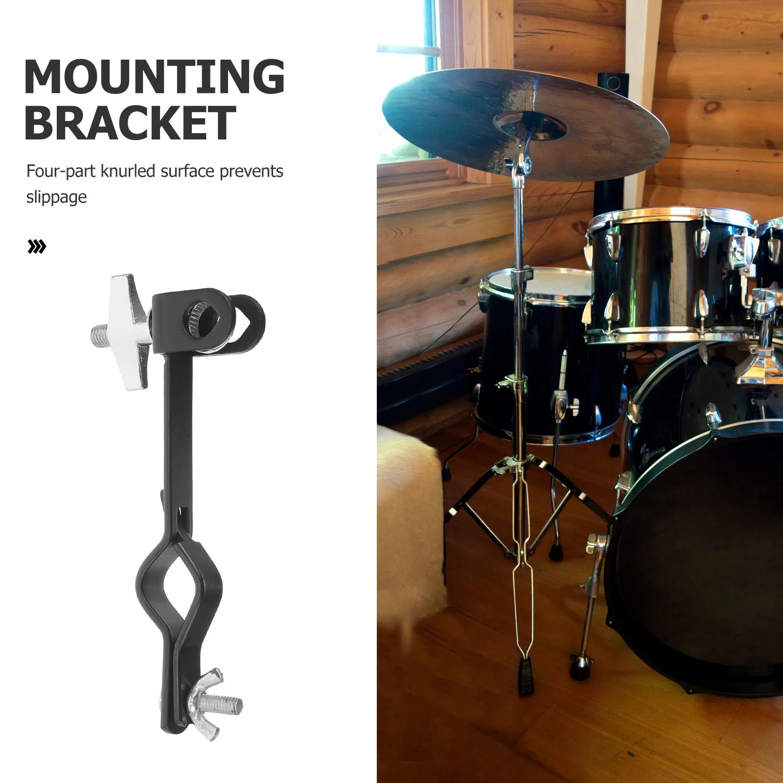 Picture 4: Cowbell Mounting Clamp Adjustable Drum Cowbell Mount Bracket Percussion Block Secure Clamp for Drum Kit Hardware Accessory