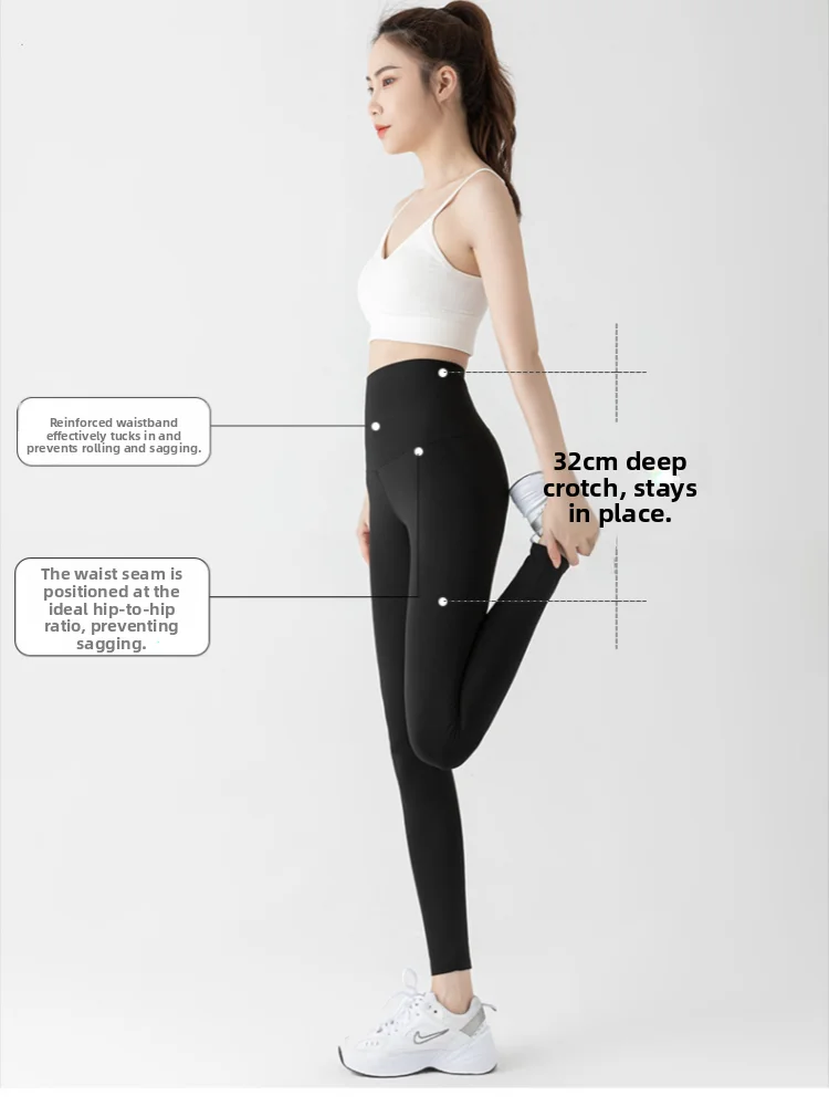 Pantaloni Yoga a Vita Alta Sottili da Donna, Primavera Autunno, Pantaloni Modellanti, Abbigliamento Esterno Snellente, Sollevamento Glutei, Strato Base P...