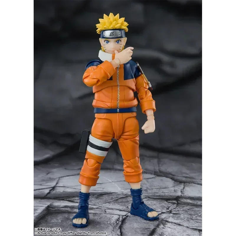 Figura de acción original de Bandai Naruto Shippuden SHF Uzumaki Naruto, modelo coleccionable, juguete decorativo, regalo para niños, en stock