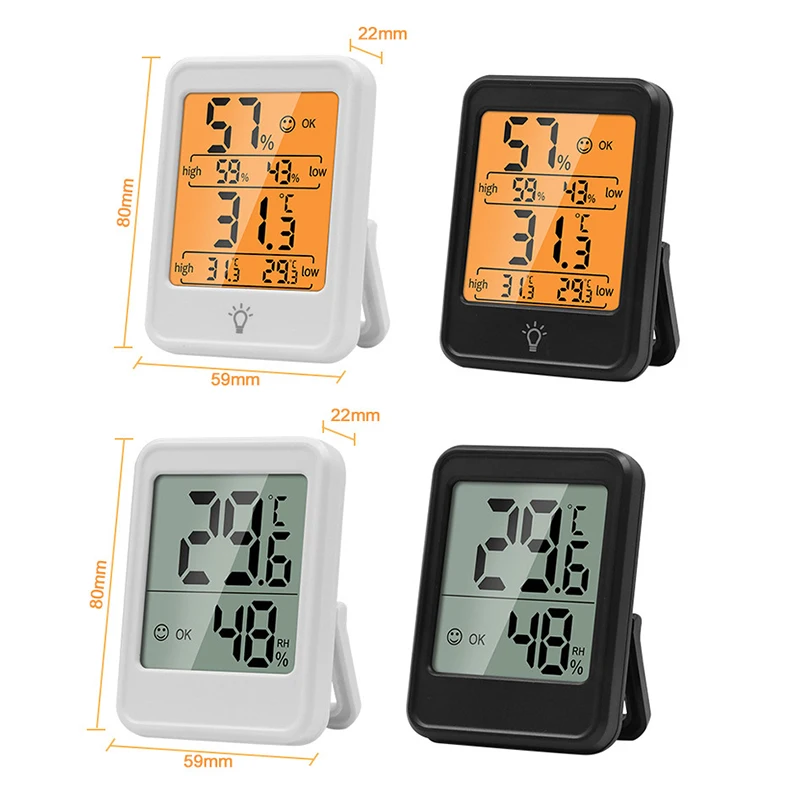Digitale Temperatur Feuchtigkeit Meter Temperatur Sensor Feuchtigkeit Meter Thermometer Hygrometer Gauge Indoor Hause Hygrometer Gauge