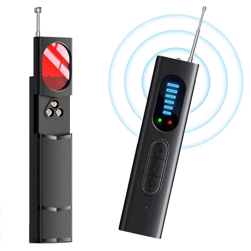 Detector de Cámaras Ocultas Antiespía, Escáner Infrarrojo de Señales Inalámbricas, Detector Profesional de Dispositivos de Rastreo GPS, Protección de Seguridad