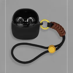 Case for JBL Tune Flex 2 Protective Nylon Lanyard Soft Cover Headphone Shells Anti Dust Sleeve Hand Rope Strap Accessories