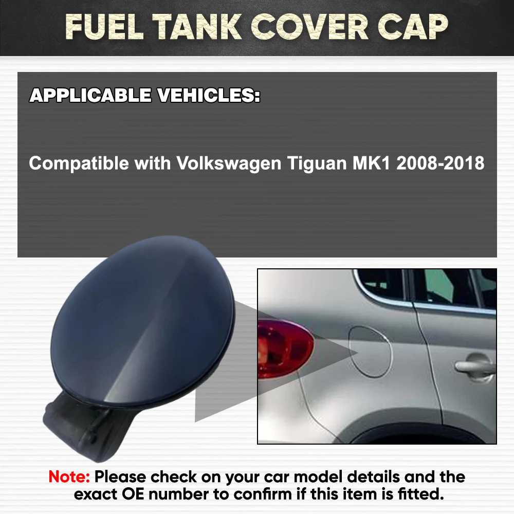 

1 Pc For Volkswagen Tiguan MK1 2008-2018 ABS Fuel Filler Tank Cap 5N0809857D 5N0809857DGRU 5N0809857