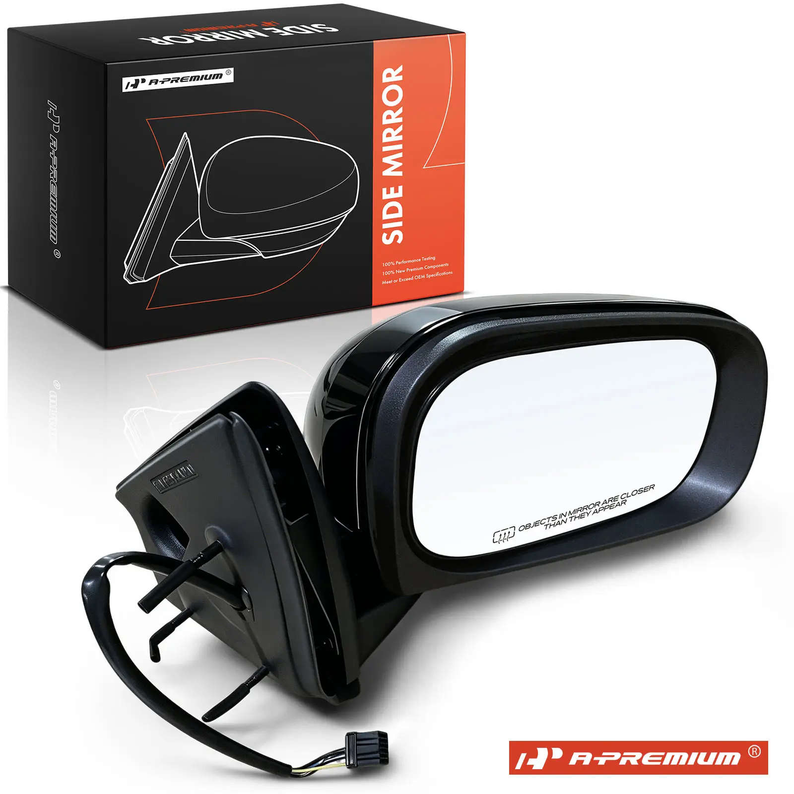 A-Premium Passenger Side Power Door Mirror for Chrysler Aspen 2007-2009 Power Folding Heated Chrome