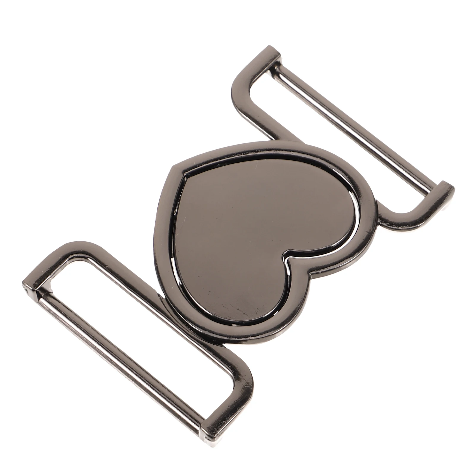 

Heart Shaped Toggle Buckle Black 40MM Waist Belt Clasp Coat Fastener Metal Alloy Ladies Accessories Windbreaker Closure