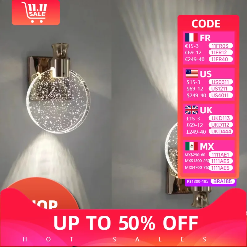 

Современный обеденный стол, кухонные Настенные светильники для комнаты, спальни, прикроватные светодиодные светильники, фон для отеля, декоративное бра