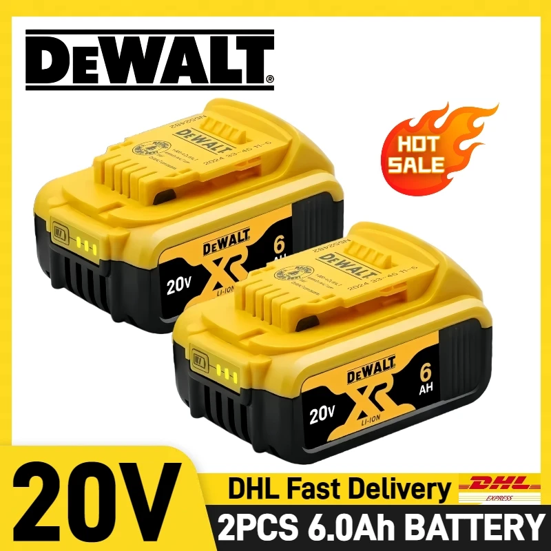 

Original DEWALT 20V battery, 6AH rechargeable lithium-ion battery, DEWALT charger, DCB204 DCB205 DCB206 20V power tool battery