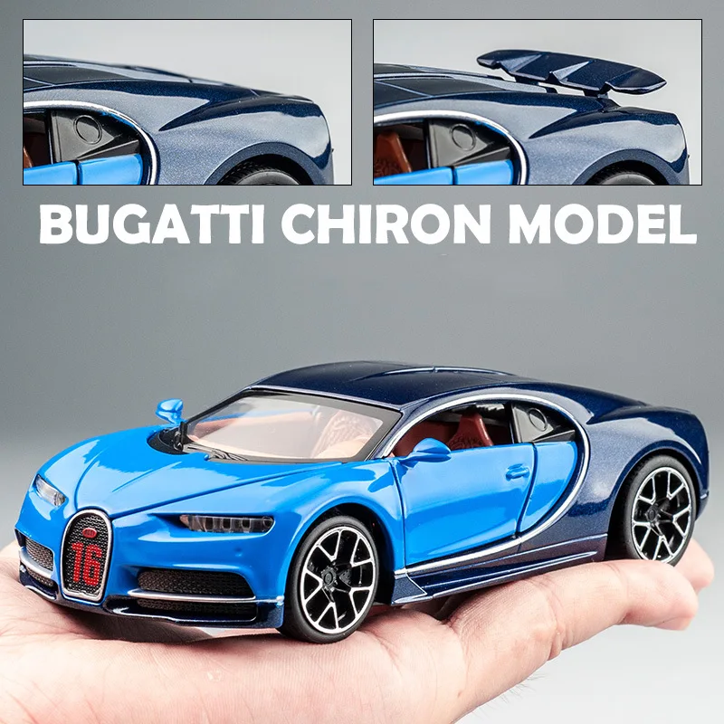 1:32 Diecast Alloy Car Model Metal Pull Back Simulation Car Toy Boy Sports Car  Acousto-optic With To Open The Door Gift Car Toy