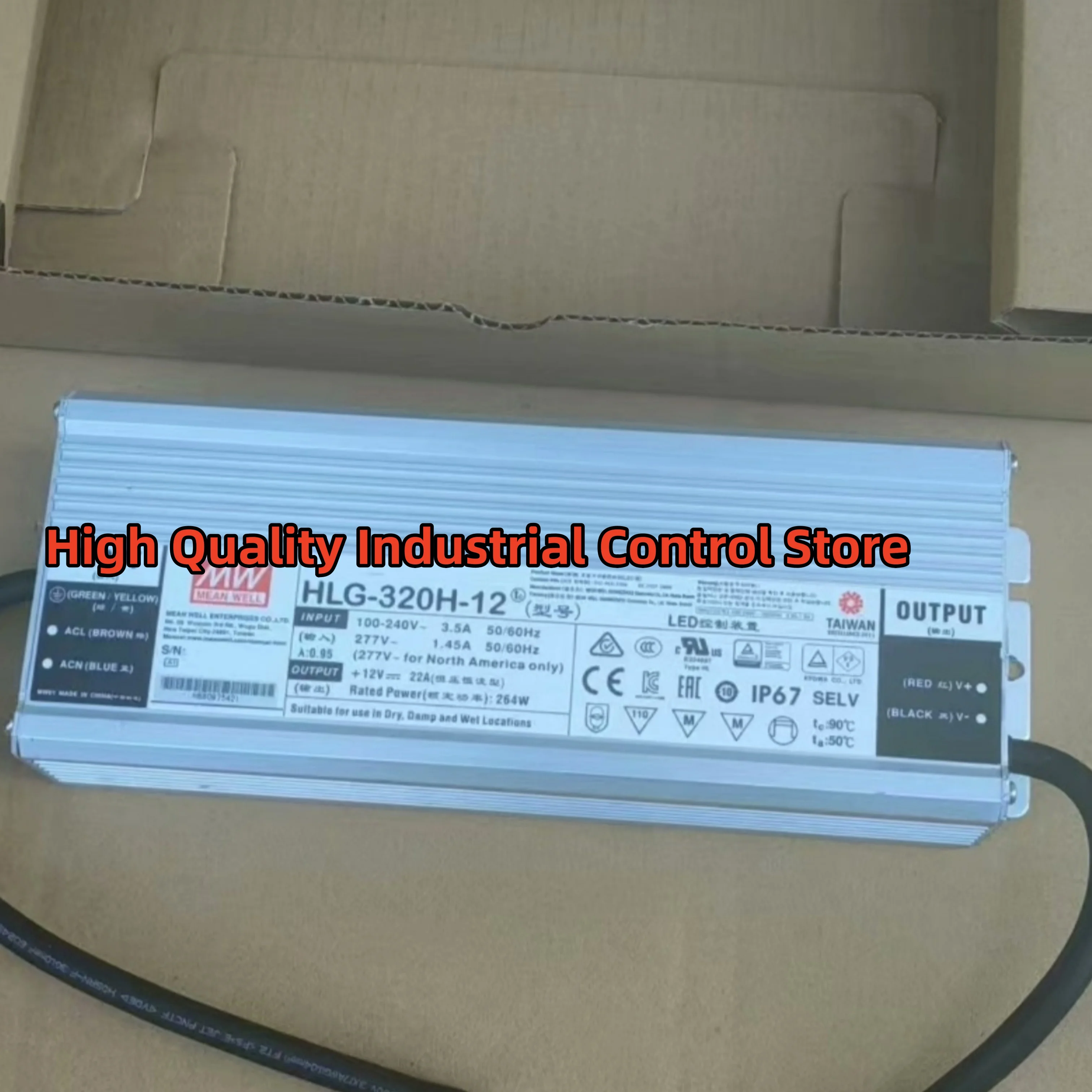 

HLG-320H-12 | 12V HLG-320H-12A | 12V Switch Power Supply 100%NEW