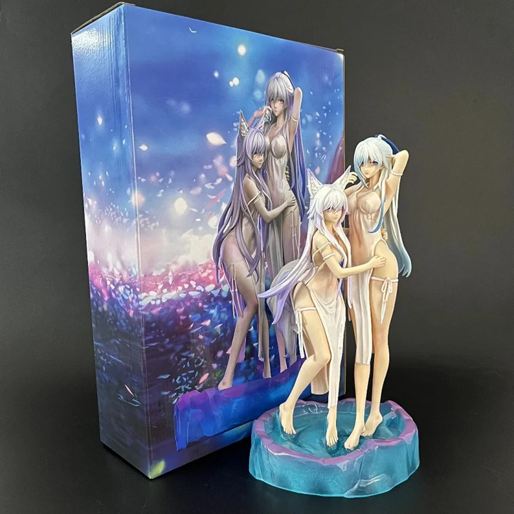 

Керамическая кружка Honkai Star Rail с двойной фигуркой Цзинлю Байхэн, модель-статуэтка, подарок для геймеров, коллекционный декоративный сувенир по манге