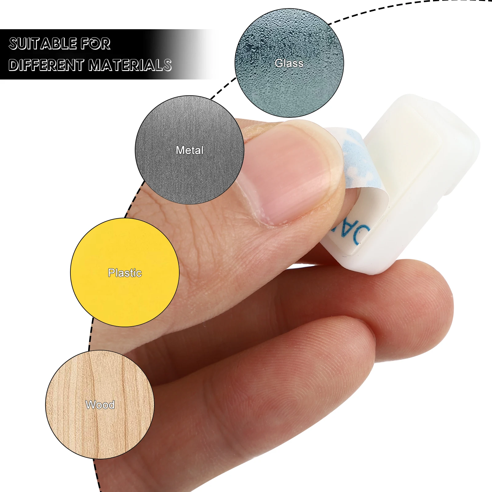 

20 Pcs Organizer Cable Retention Clip Wire Holders for Cords Fastening Silica Gel Management Wrap Hook Brackets
