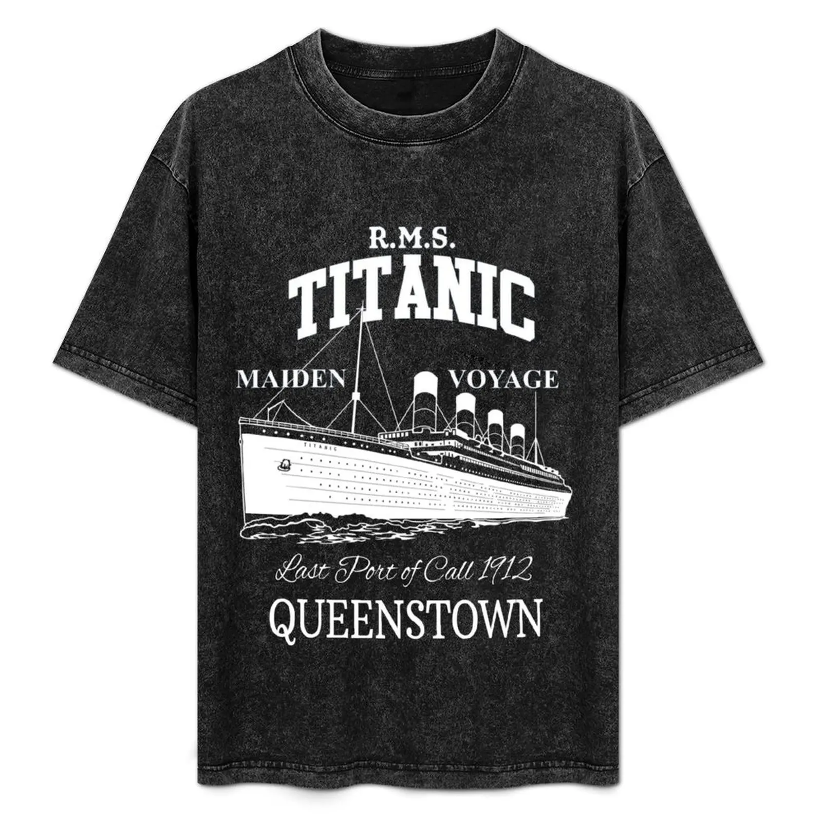 タイタニックヴィンテージポスタークルーズ沈没船大西洋航海tシャツ感謝祭tシャツトップ
