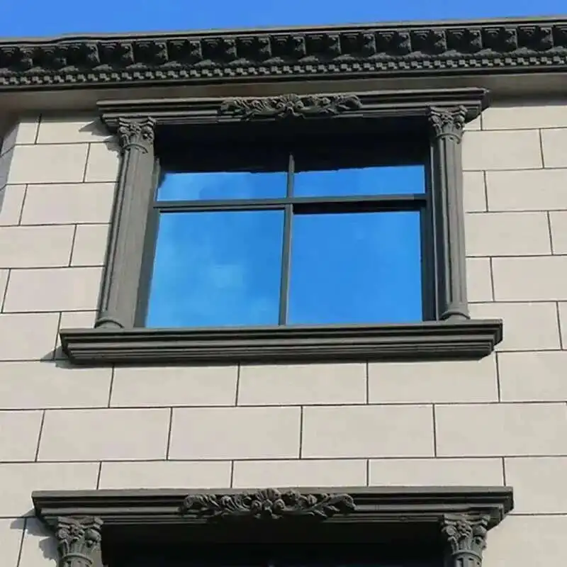 Roman Column Window Model Villa Window Edge Line Cement Exterior Wall Edge Windows Frame Decoration European Window Cover Mold B