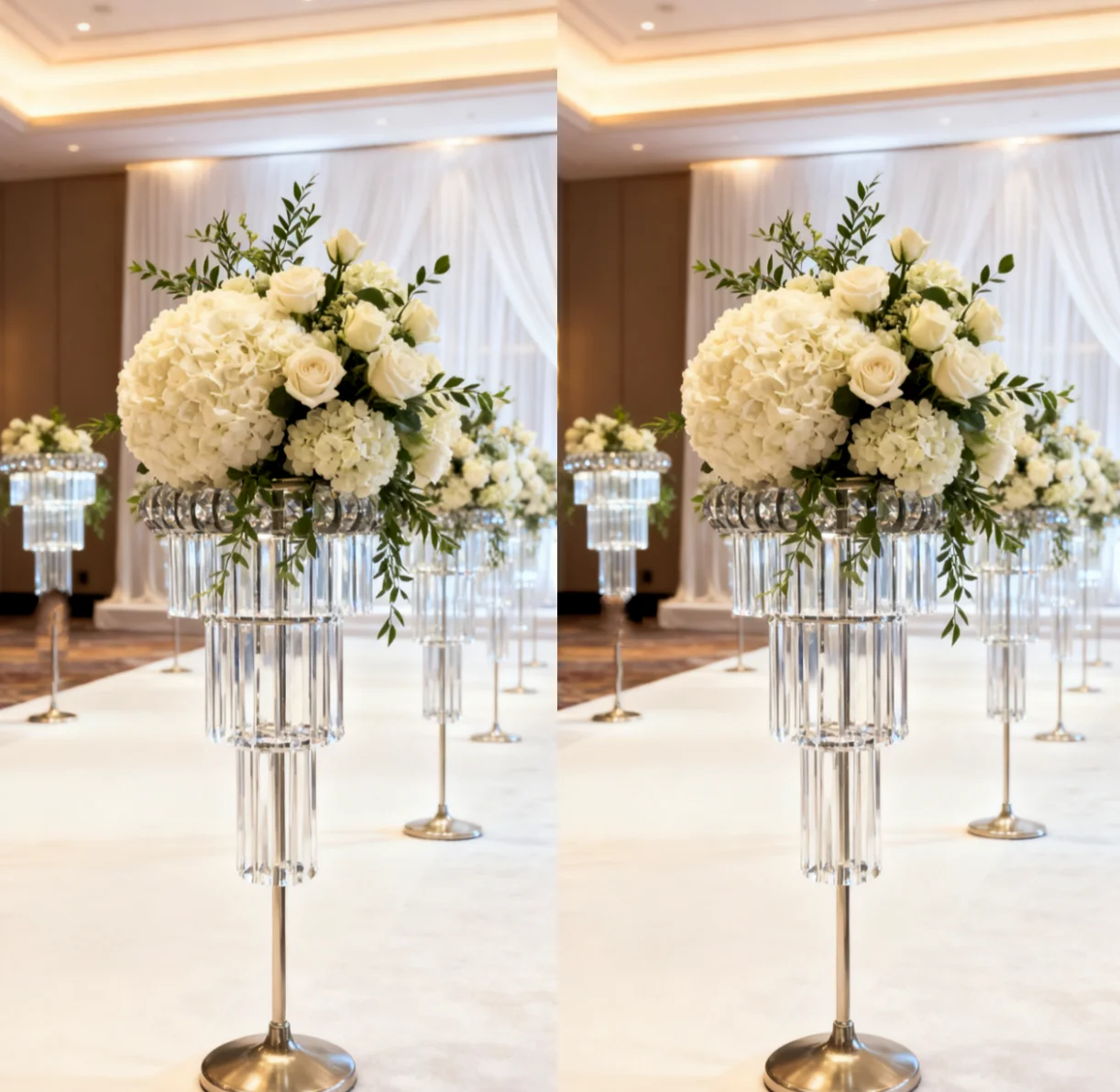 

15 шт./5 шт.) 85-110 см) f33 современные золотые центральные элементы акриловый стол металлический беспроводной светодиодный светильник настольная центральная часть для свадебных мероприятий