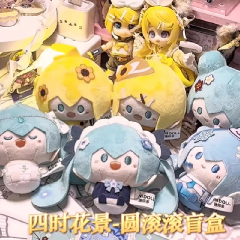 

Genuine Hatsune Miku Four Seasons Flower Serise Blind Box Bag Charm Kagamine Rin Kawaii Collection Plush Pendant Valentine Gift