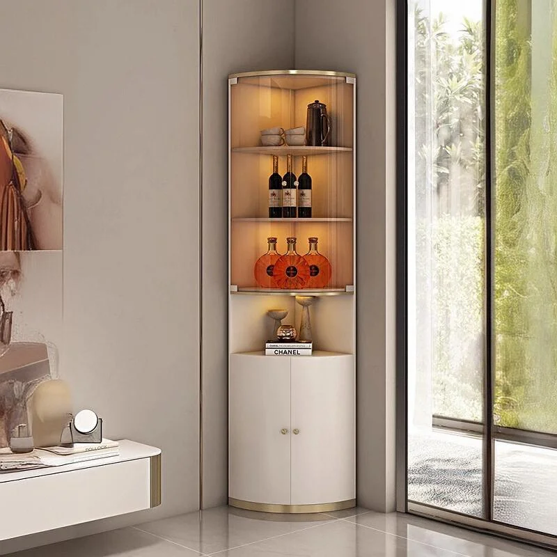 

//+Полки Металлический Барный Шкаф Гостиная Мобильный Ресторан Хранение Винный Шкаф Роскошный Настенный Уголок Vitrina Мебель в Китайском Стиле