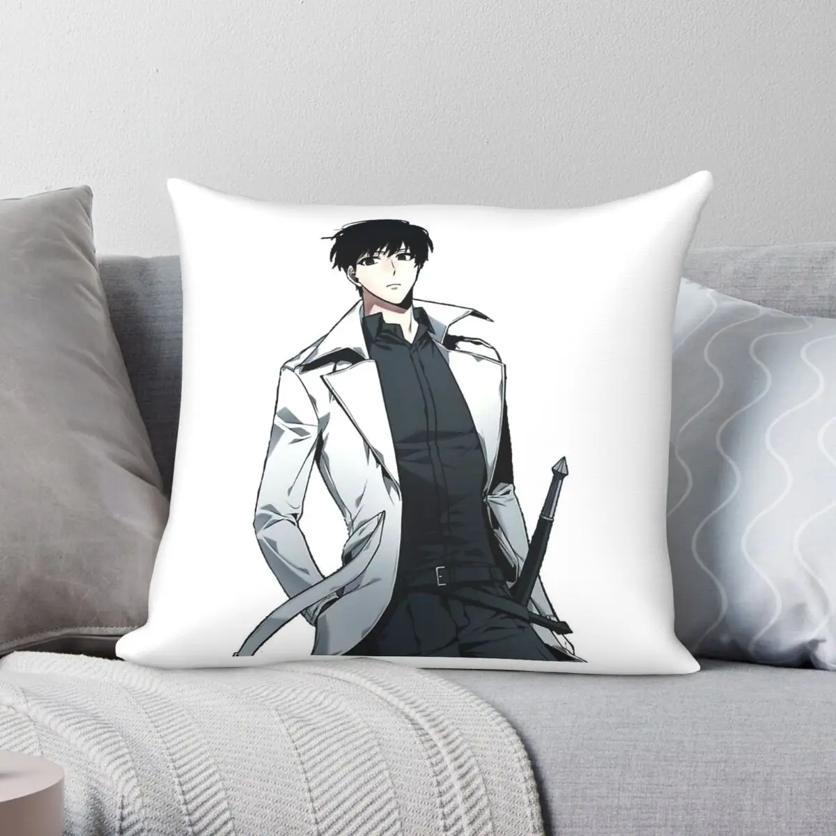 Omniscient Reader Kim Dokja Square Pillowcase Polyester Linen Velvet Pattern Zip Decor Home Cushion Cover
