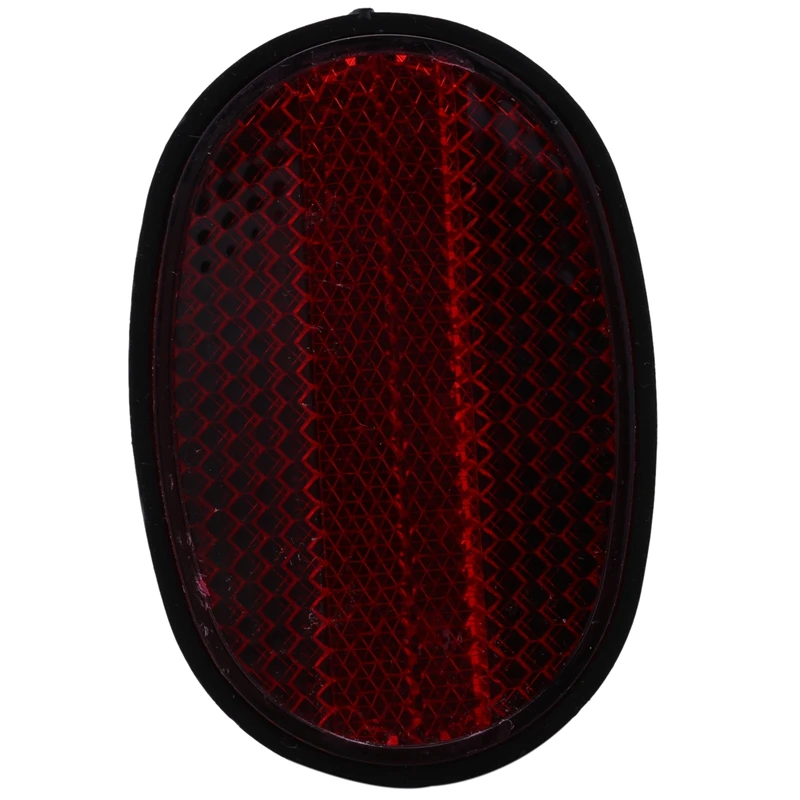 1 pcs Bicycle Rear Tail Fender Reflector Mudguard Oval Warnning Red black