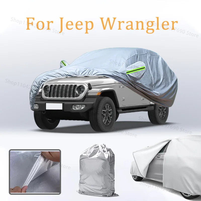 

Car Cover For Jeep Wrangler Protection Sunscreen Heat Insulation Dust Resistant Scratch Dust Cover Accessories