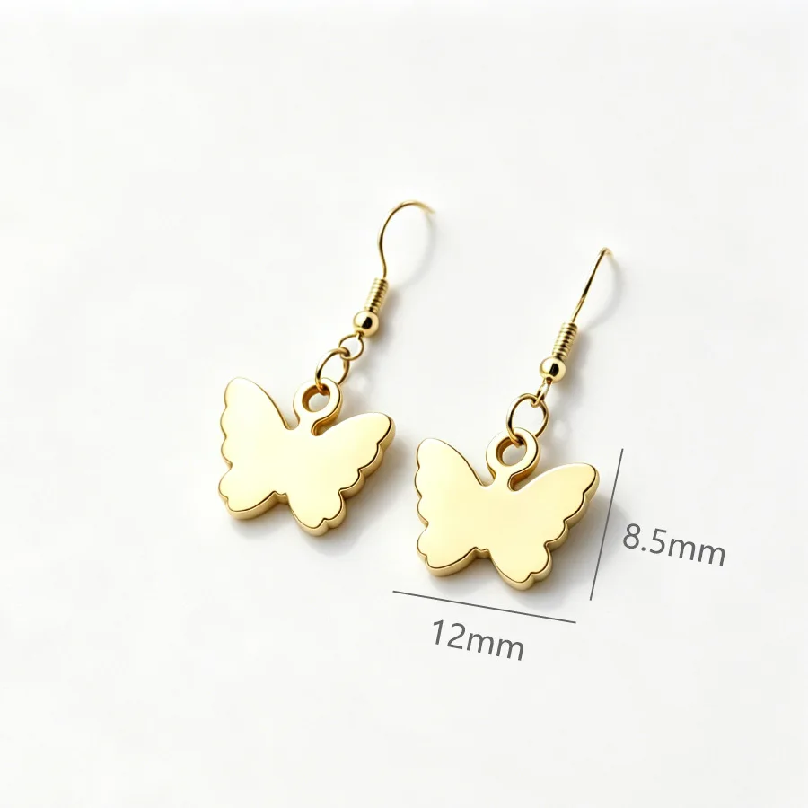 Fnixtar 10Pairs Stainless Steel Butterfly Pendant Earrings Jewelry Earring for Women Girl Lover Birthday Gift