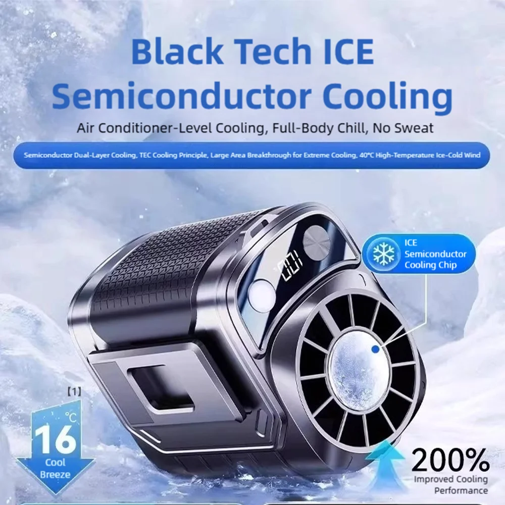 TINSOL New Portable Waist Fan with USB Charging Long Battery Life and Clamp Design for Outdoor Construction and Summer Use image 3