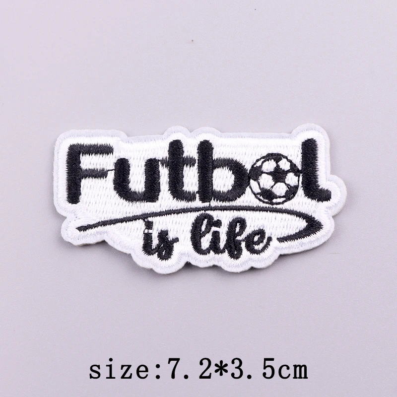 Be Curious Embroidery Patches For Clothing Believe Football Patch Iron On Patches On Clothes Futbol Embroidery Patch For Clothes