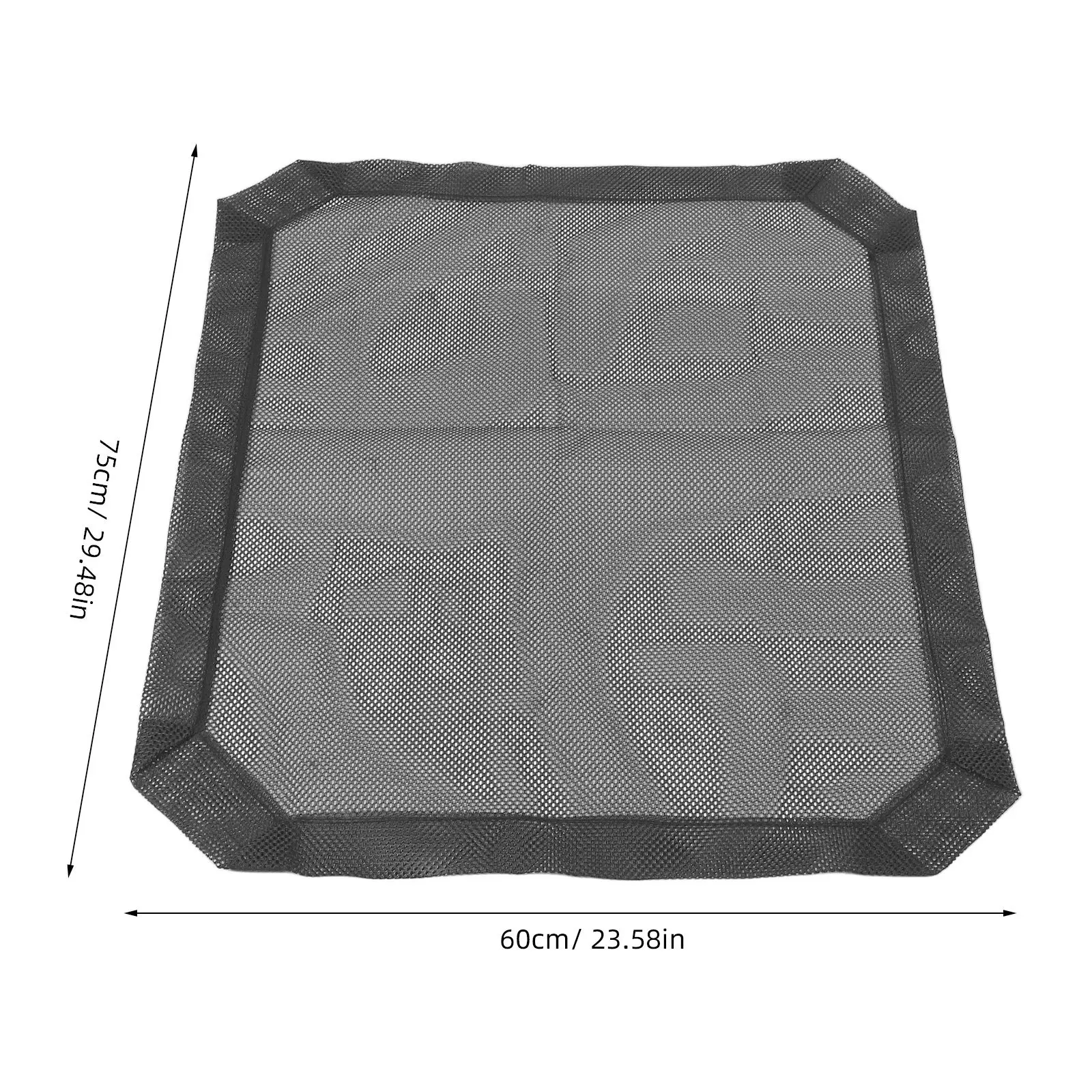 60x75cm Breathable Pet Bed Mesh Cover Detachable Elevated Dog Bed Replacement Comfortable Secure Support Indoor Outdoor Use